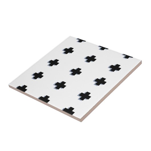 Carreau Conception scandinave moderne de croix suisses (Côté)