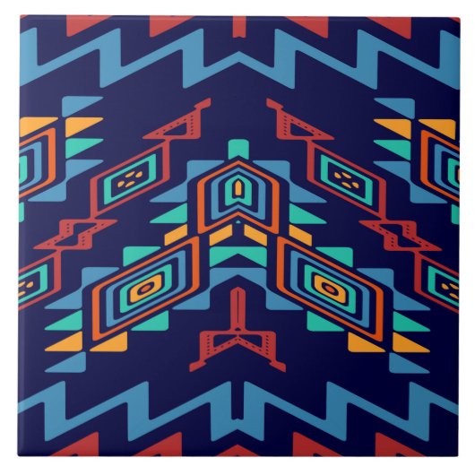 Carreau Conception tordue d'abrégé sur formes (Devant)