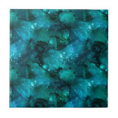 Carreau Conception Turquoise de la série Galaxy 6 (Devant)