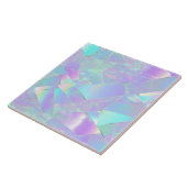 Carreau Conception turquoise et violette Iridescente (Côté)
