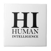 Carreau Conception typographique de l'humain contre l'IA (Devant)