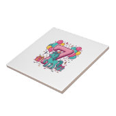 Carreau Conception vectorielle de poney mignon pour la fêt (Côté)