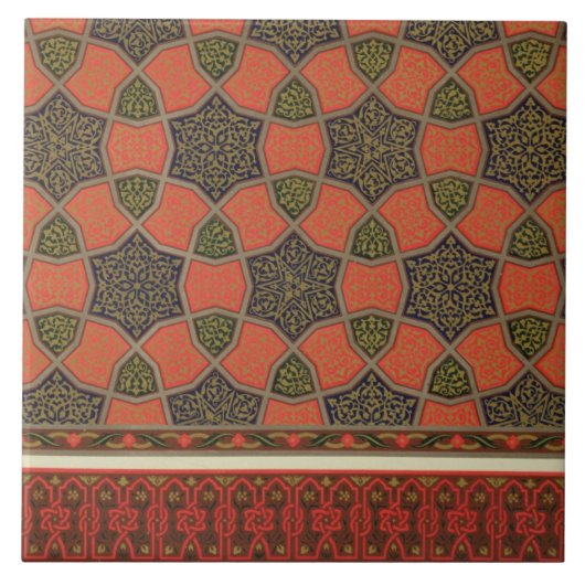 Carreau Conceptions décoratives arabes, 'd'art arabe comme (Devant)
