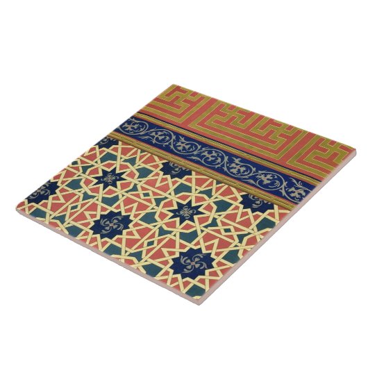 Carreau Conceptions décoratives arabes (litho de couleur) (Côté)