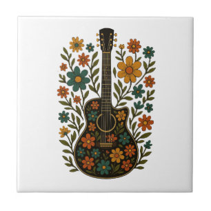 Carreau Conceptions Guitare & Fleurs