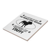 Carreau Conceptions staffy drôles (Côté)