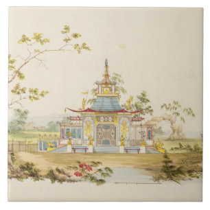 Carreau Concevez pour un temple chinois, c.1810 (stylo et