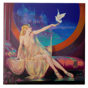 Carreau Concubine de Sultana le sultan arabe 1925