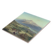 Carreau Conducteur de bestiaux à cheval avec ses bétail (Côté)