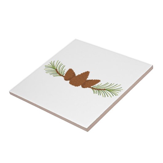 Carreau Cônes de pin (Côté)