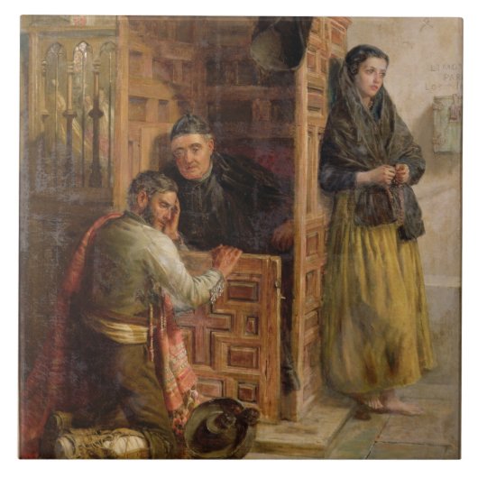 Carreau Confession, 1862 (huile sur la toile) (Devant)