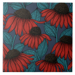 Carreau Confleurs rouges