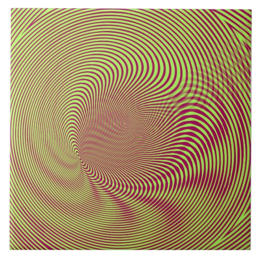 Carreau confusing hypnotic swirl lines pattern (Devant)