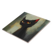 Carreau Connaissant Black Ninja Cat (Côté)