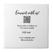 Carreau Connectez-vous avec nous scan QR code ajouter e-ma (Devant)