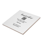 Carreau Connectez-vous avec nous scan QR code ajouter e-ma (Côté)