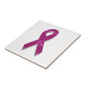 Carreau conscience du cancer du sein rose (Côté)
