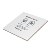 Carreau Conseil virtuel jar q r code argent don PayPal ven (Côté)