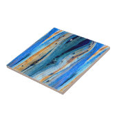 Carreau conseils en bois bleus rustiques (Côté)