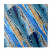 Carreau conseils en bois bleus rustiques à angles (Devant)