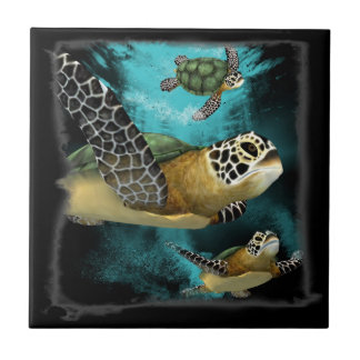Carreau Conservation de vie marine de tortue de mer