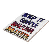 Carreau Conserver Simple Hakuna Matata Art Print (Côté)