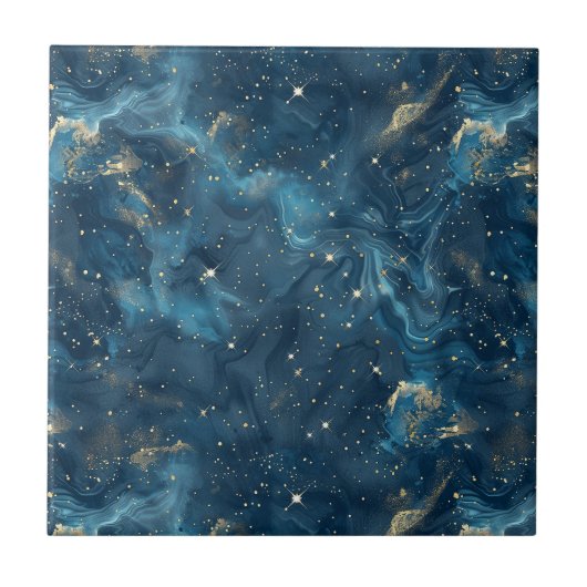 Carreau Constellation céleste - Nuit étoilée (8) (Devant)
