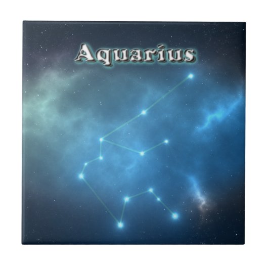 Carreau constellation d'Aquarius (Devant)