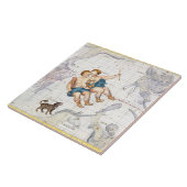 Carreau Constellation de Gémeaux avec le mineur de Canis, (Côté)