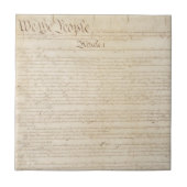 Carreau Constitution des États-Unis, Nous le peuple (Devant)