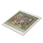 Carreau Construction du temple de Solomon, illustration de (Côté)