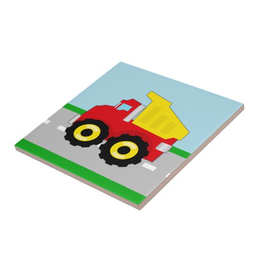 Carreau Construction Dumptruck d'enfants (Côté)