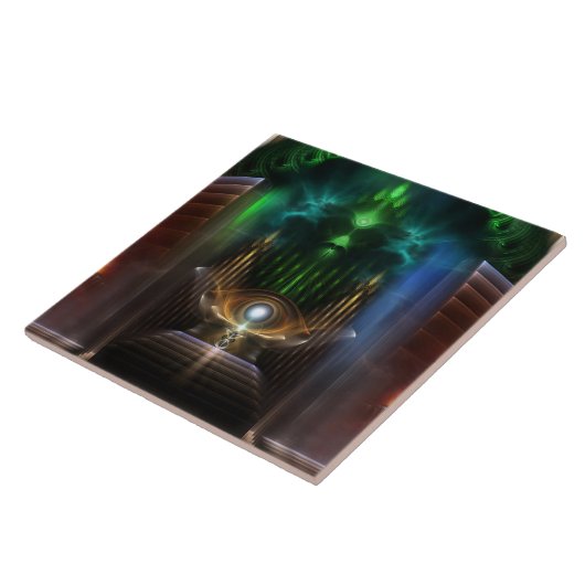 Carreau Contempler La Tuile D'Art Fractée D'Oz (Côté)