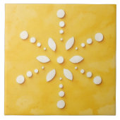 Carreau Contemporary Snowflake Winter Holiday Tile (Devant)