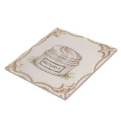 Carreau Conteneur d'hydratant blanc et or Funny Salle de b (Côté)