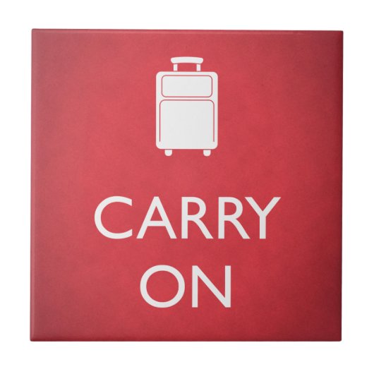 Carreau CONTINUEZ - Bagages - Rouge drôle (Devant)
