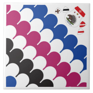 Carreau Contrada Sovrana dell' Istrice (Porcupine) Palio