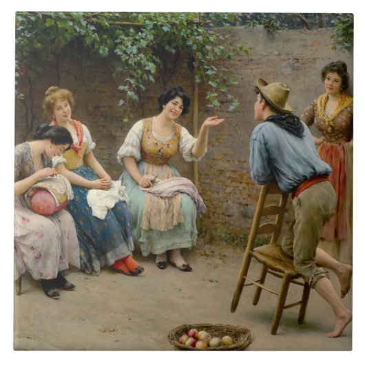 Carreau Conversation convivial (Devant)