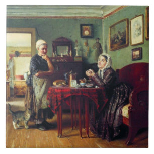 Carreau Conversation des ménages (par Konstantin Makovsky)