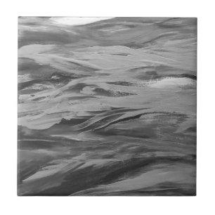 Carreau Cool Abstrait gris clair Motif céramique moderne T