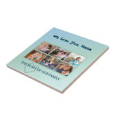 Carreau Cool Aqua 6-Photo Family Tribute (Côté)