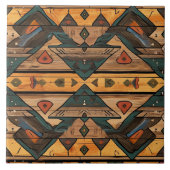 Carreau Cool Aztec faux bois (Devant)