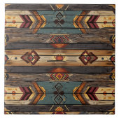 Carreau Cool Aztec faux bois (Devant)