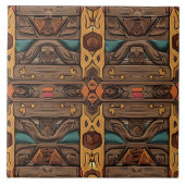 Carreau Cool Aztec faux bois (Devant)