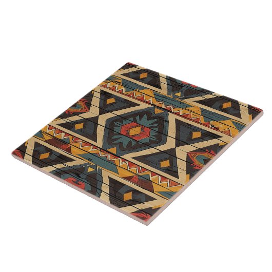 Carreau Cool Aztec faux bois (Côté)