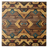 Carreau Cool Aztec faux bois (Devant)