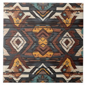 Carreau Cool Aztec faux bois (Devant)