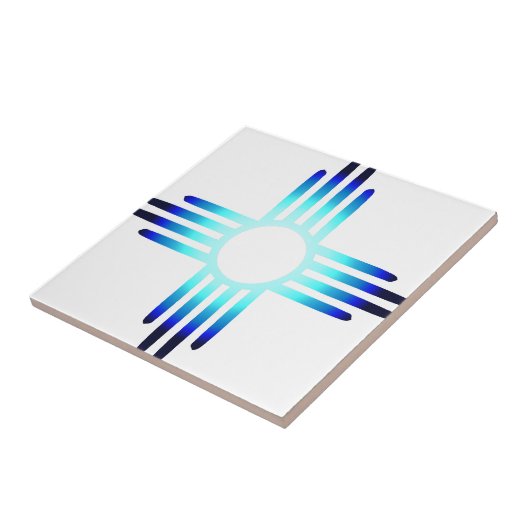 Carreau Cool Blue Zia (Côté)