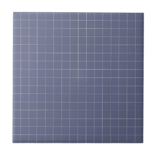 Carreau Cool Marine bleu et blanc À damiers Rétro minimali