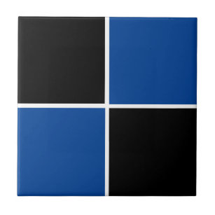 Carreau Cool noir et bleu carré motif papier carré co